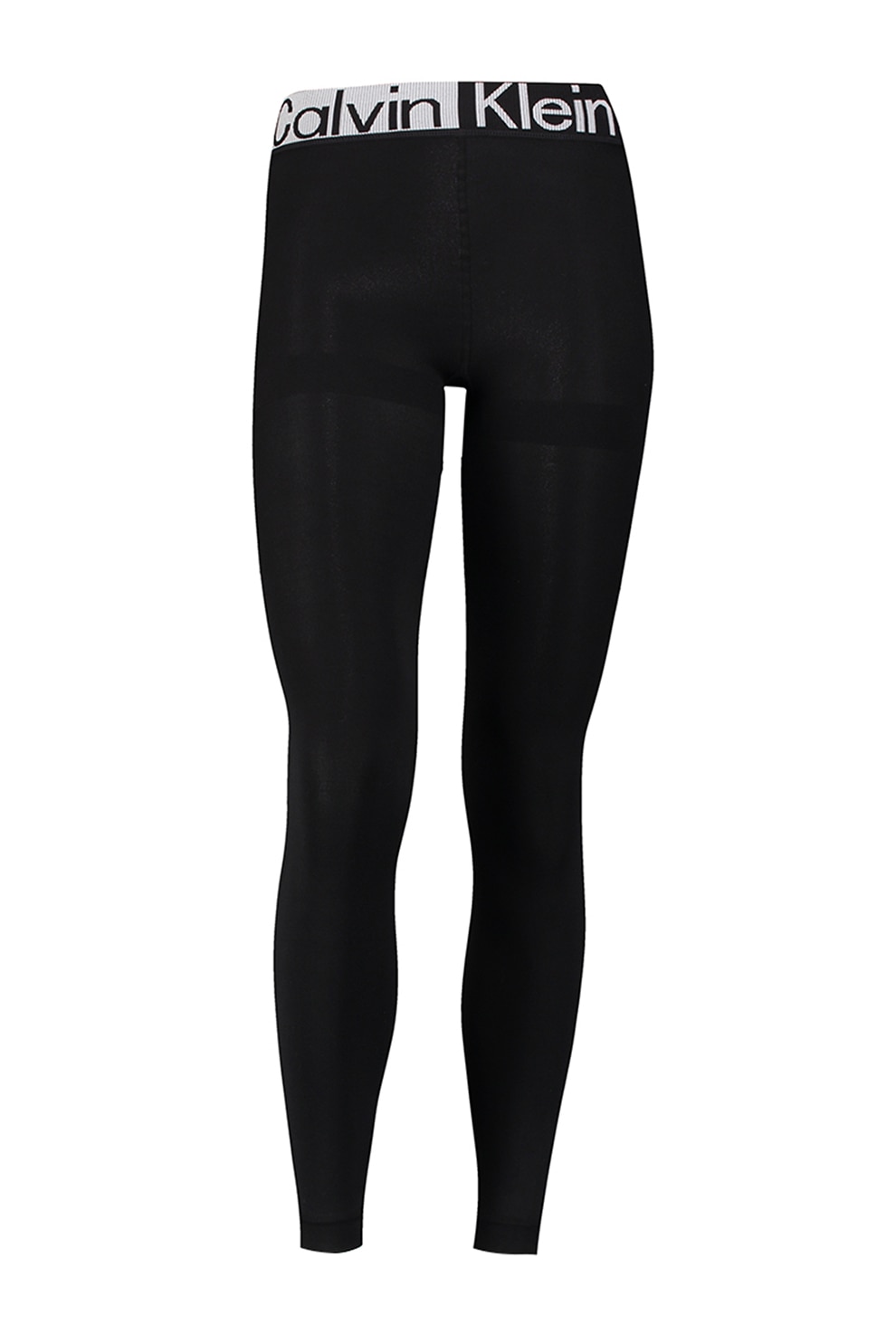 CALVIN KLEIN, Colanti cu banda cu imprimeu logo in talie, Negru