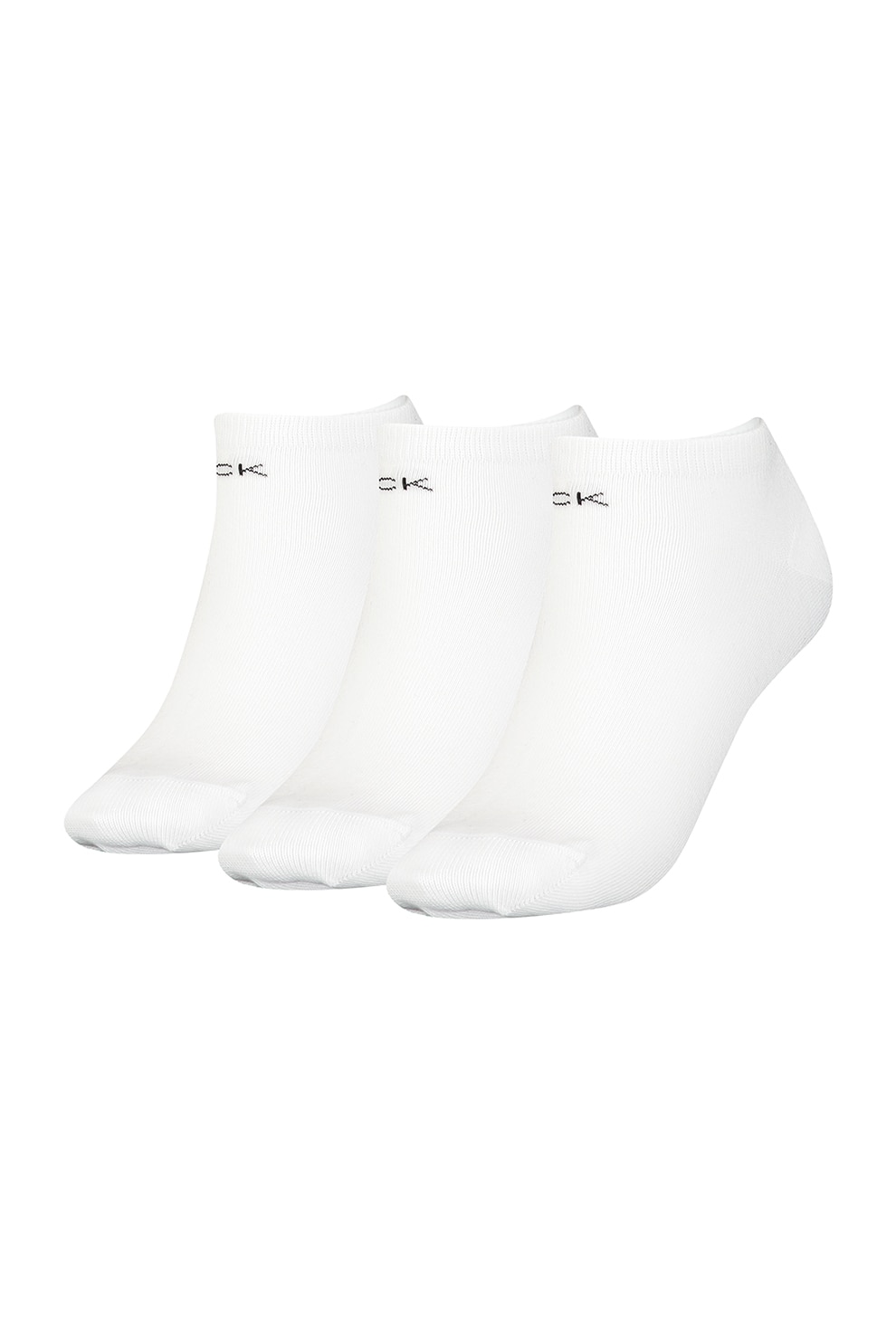 CALVIN KLEIN, Set de sosete scurte - 3 perechi, Alb, One Size