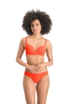 Puma, Sutien cu burete si bretele ajustabile, Oranj mandarina Puma, Sutien cu burete si bretele ajustabile, Oranj mandarina