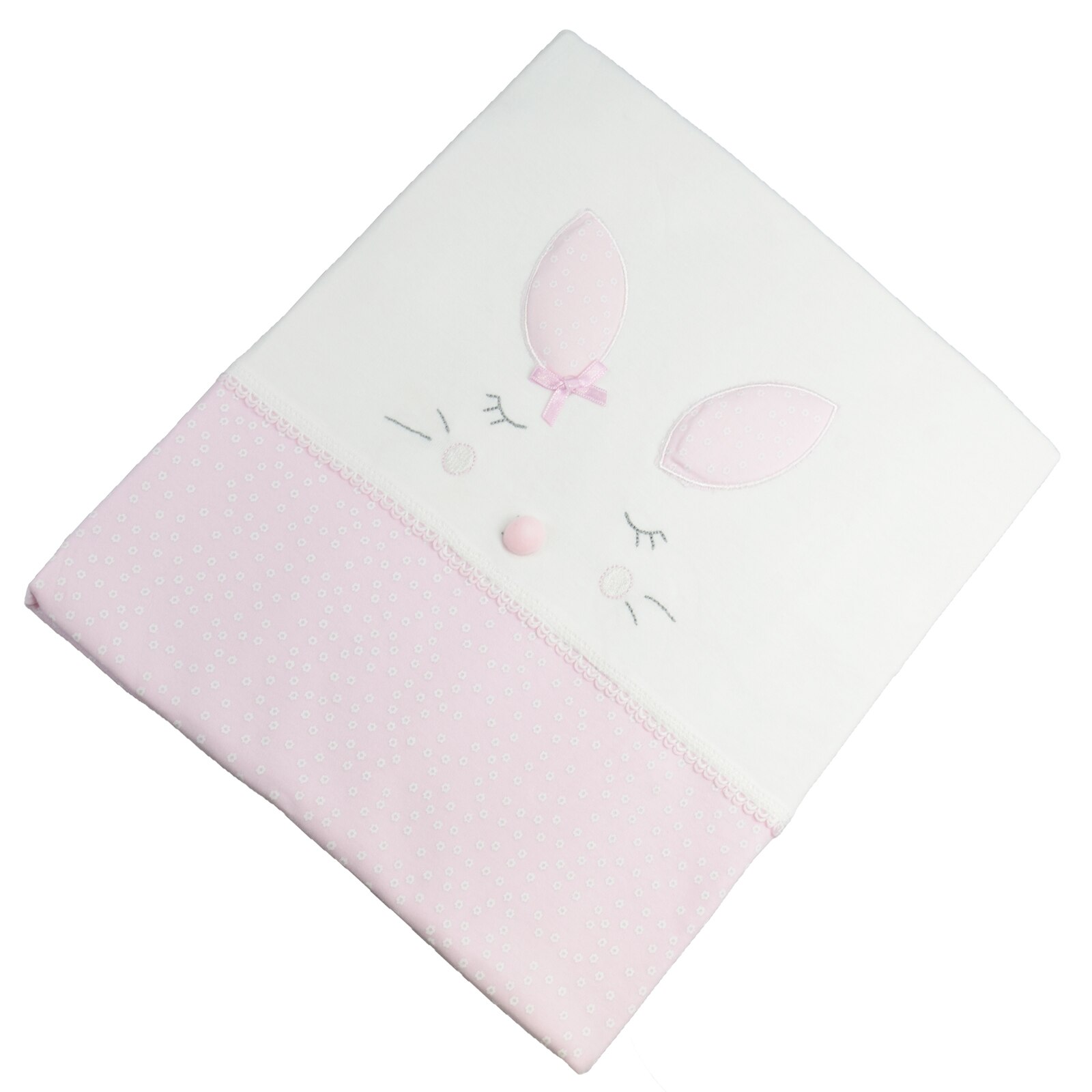 Pled 90 x 90 cm pentru fete Mini Junior BBW-24, Roz