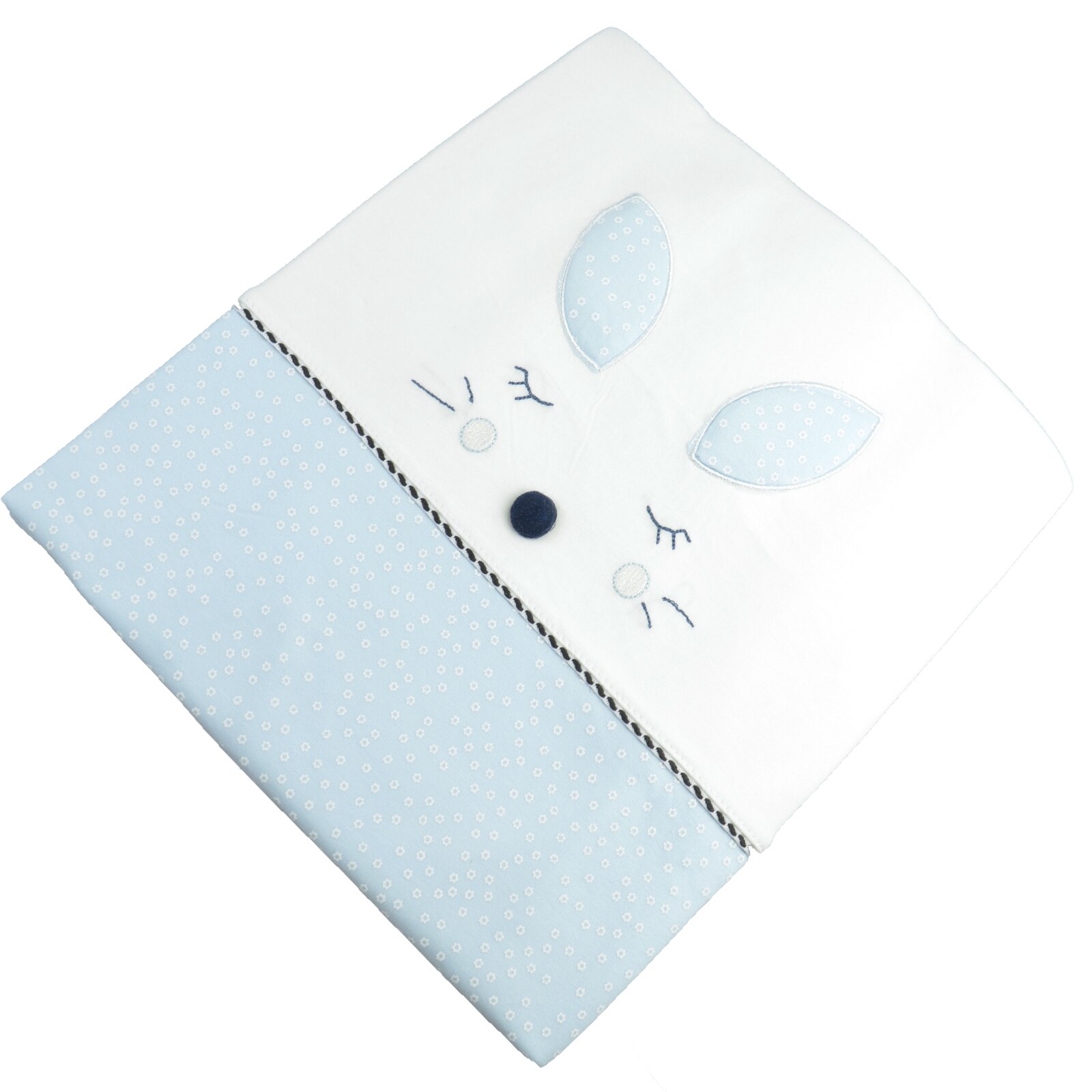 Pled 90 x 90 cm pentru baieti Mini Junior BBW-23, Albastru