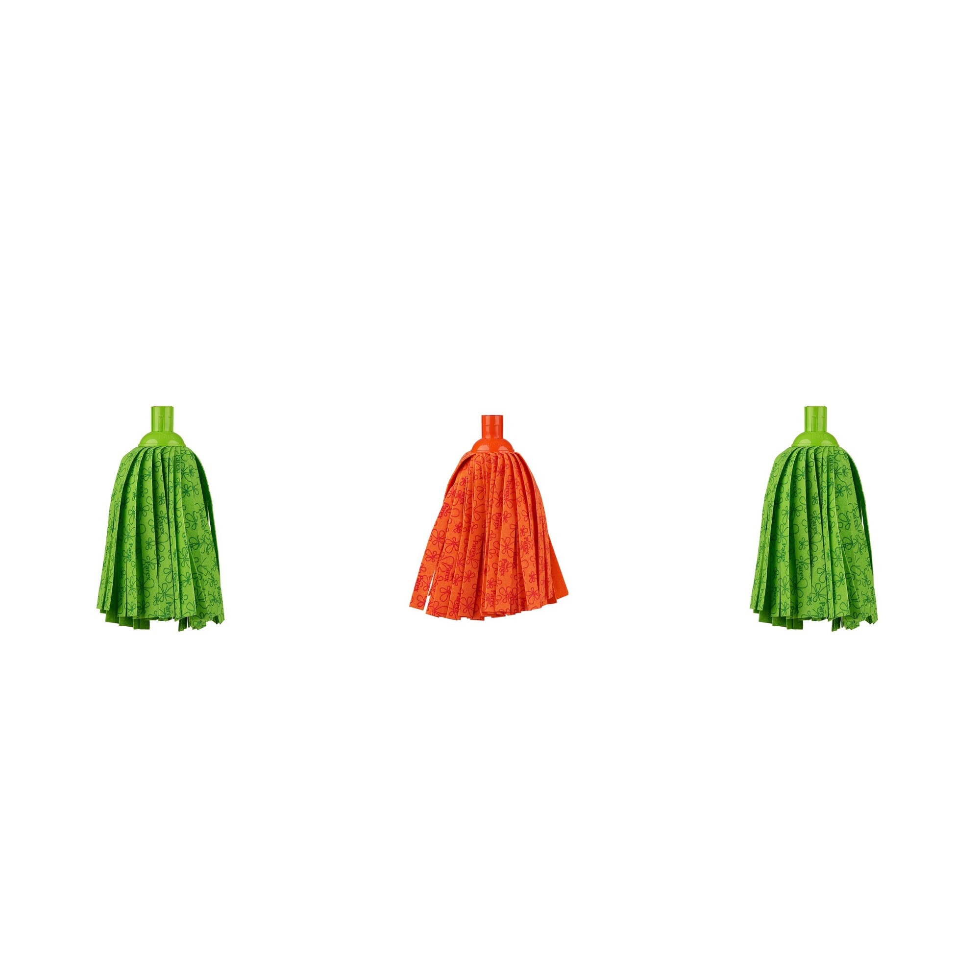 Set 3 rezerve mopuri colorate, roz si verde