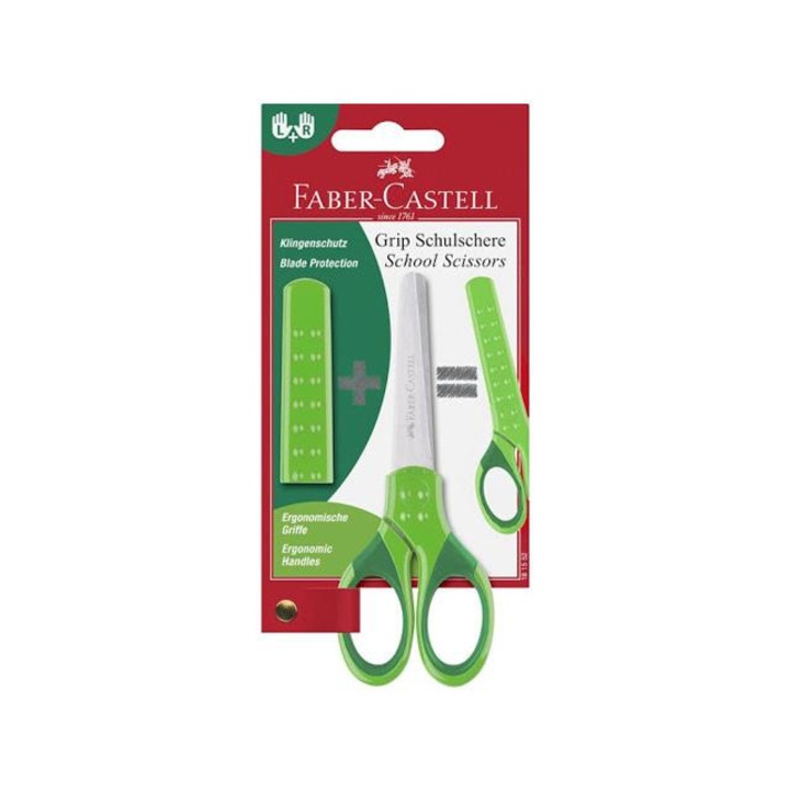 Faber-castell: grip iskolai olló zöld