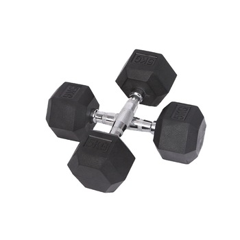 Set Gantere Hexagonale 5kg (2x5kg) , negru Set Gantere Hexagonale 5kg (2x5kg) , negru