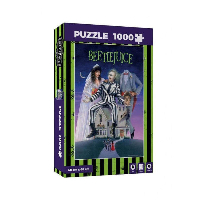 Пъзел Beetlejuice Movie Poster, 1000 части, Многоцветен