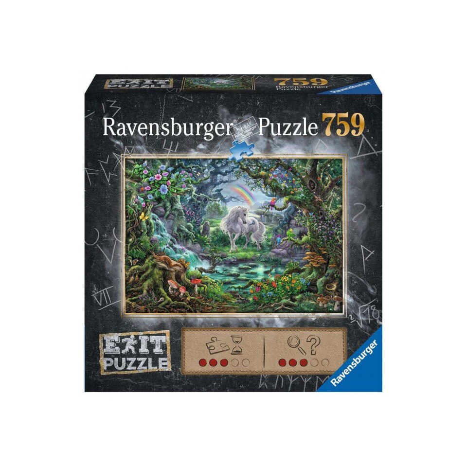 Puzzle EXIT Jigsaw Unicorn , 759 piese, Multicolor