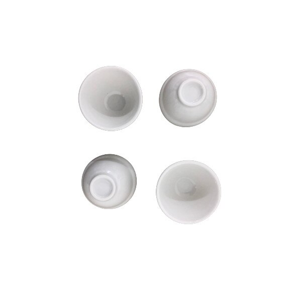 Set 4 mini-boluri uni servire Excellent Houseware, ceramica, 6x3.5 cm, alb