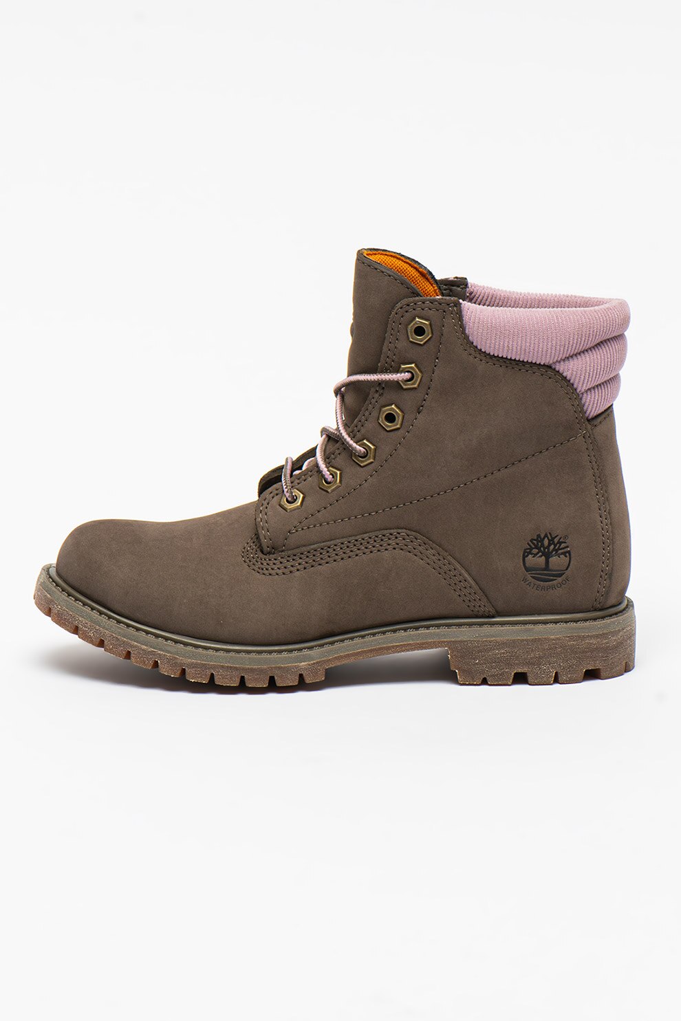 Timberland, Bocanci impermeabili Waterville 6 IN, Gri deschis/lila