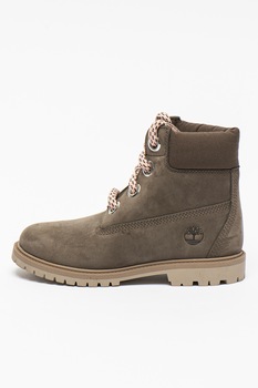 Timberland, Bocanci impermeabili de piele intoarsa Heritage, Gri inchis Timberland, Bocanci impermeabili de piele intoarsa Heritage, Gri inchis
