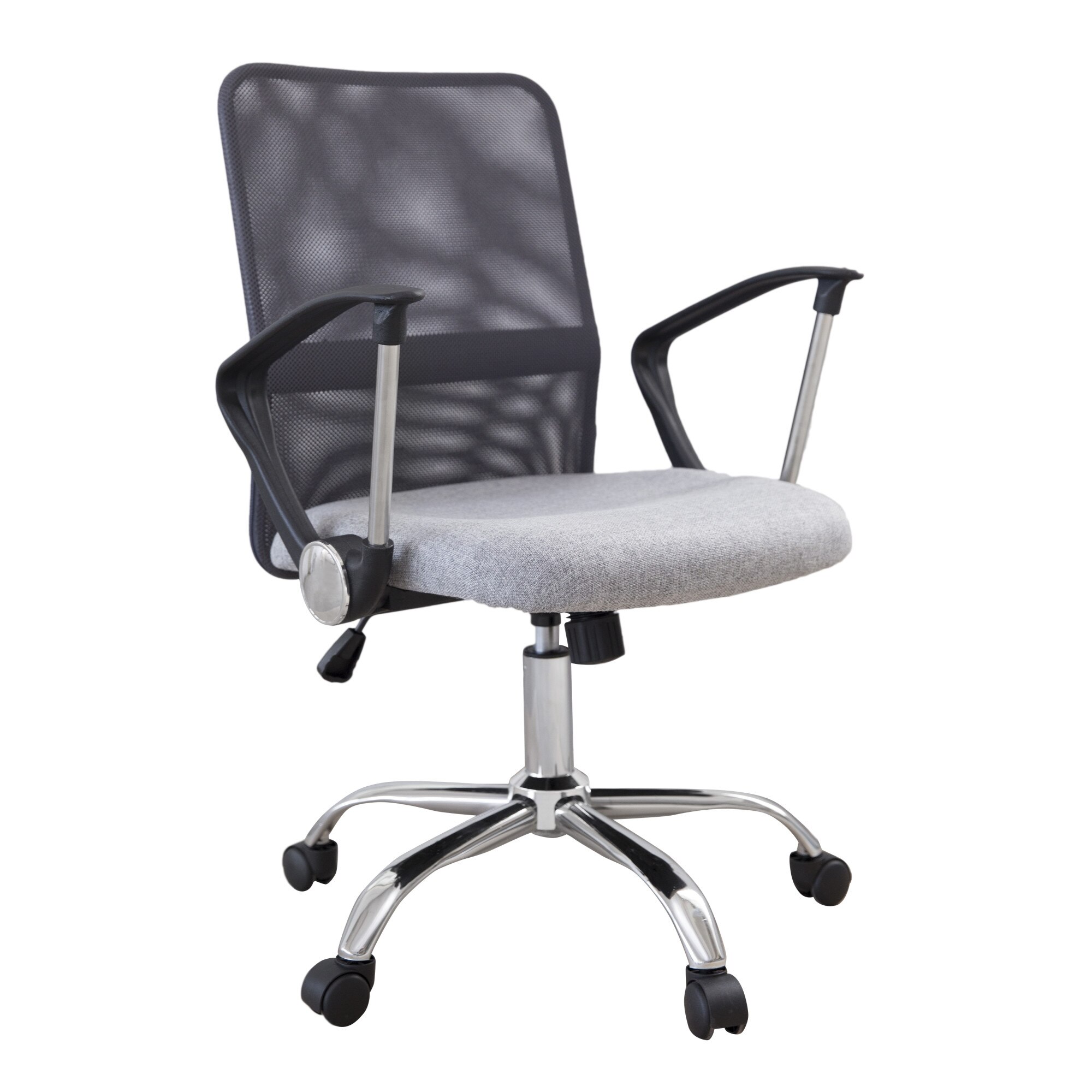 Scaun de birou Moderna Ergofix, mesh/textil, gri