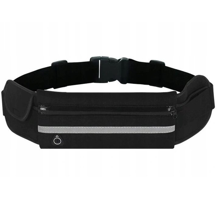 Borseta pentru alergare, Zola®, neagra, unisex