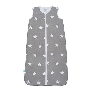 Sac de dormit din jerseu cu stelute gri/alb Jollein 70 cm Sac de dormit din jerseu cu stelute gri/alb Jollein 70 cm