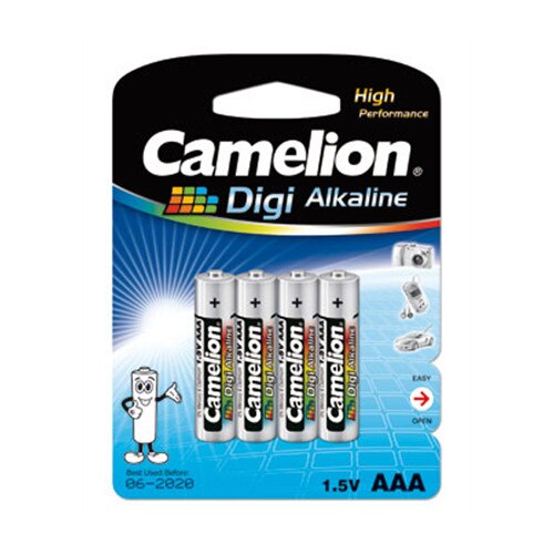 Baterii Digi Alkaline Camelion LR03 AAA, blister de 4 bucati