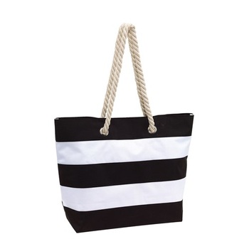Geanta plaja Sylt, alb/negru, 47 x 34 x 18 cm Geanta plaja Sylt, alb/negru, 47 x 34 x 18 cm