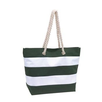 Geanta plaja Sylt, alb/verde, 47 x 34 x 18 cm Geanta plaja Sylt, alb/verde, 47 x 34 x 18 cm