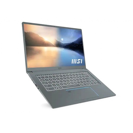 MSI Prestige 15 A11SB 9S7-16S612-443 15,6" FullHD laptop, Intel Core i7-1185G7, 16GB, 512GB SSD, GeForce MX 450 2GB, FreeDOS, Magyar billentyűzet, Ezüst