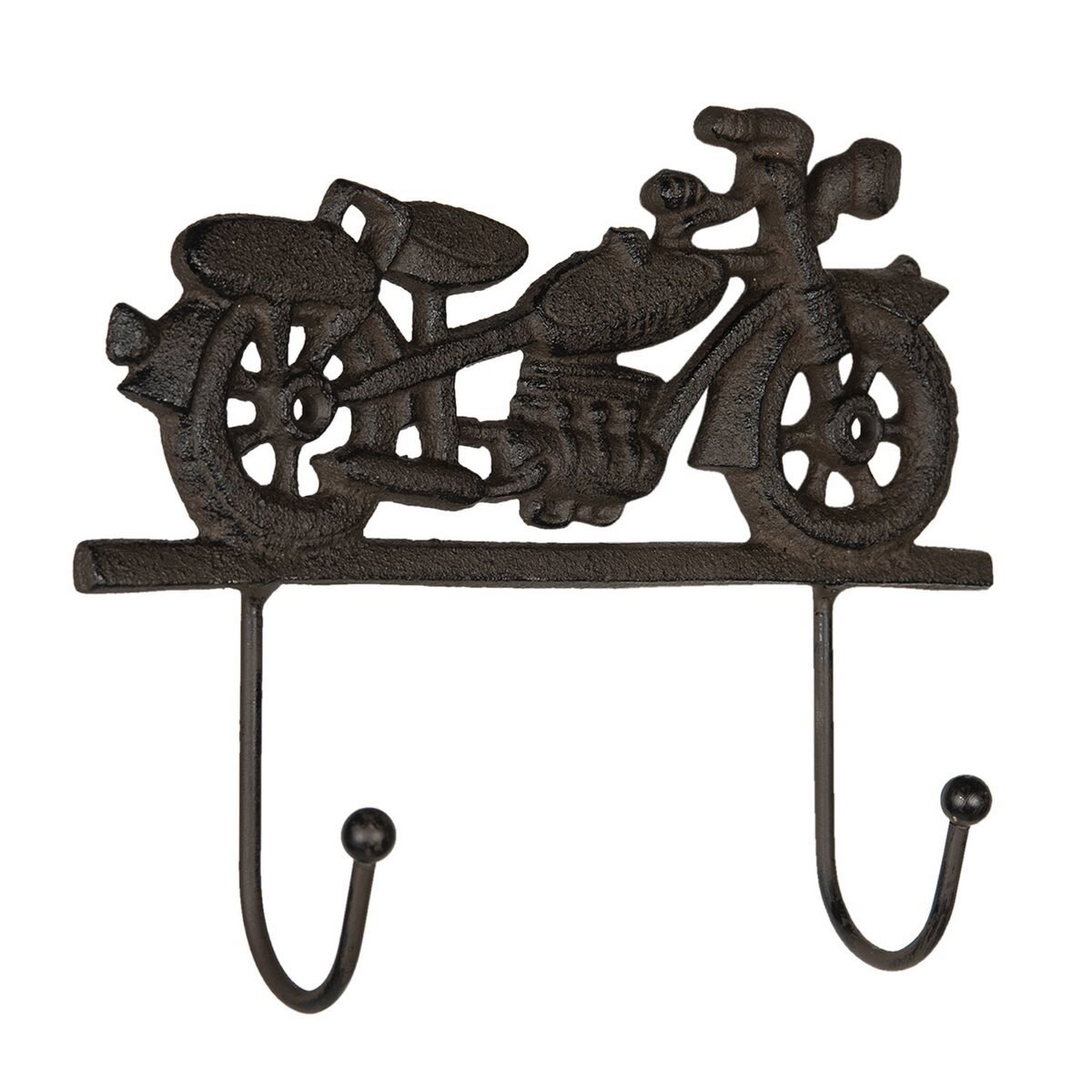 Cuier de perete din fier maro Motocicleta 20 cm x 5 cm x 17 h
