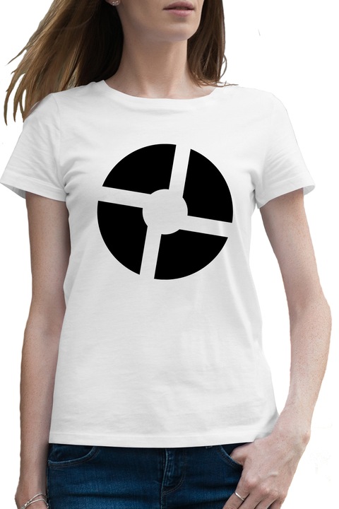 Дамска тениска Quake Team Fortress Clasic Dota Fallout Logo Scout Black GTAv, Бял