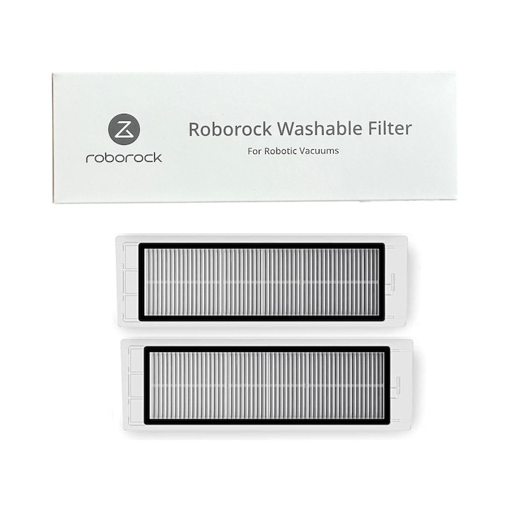 Set 2 filtre HEPA lavabile pentru aspiratorul robot Roborock S6 MaxV, S6 pure, S5 Max, S6, S5, E5, E4, 8.02.0058