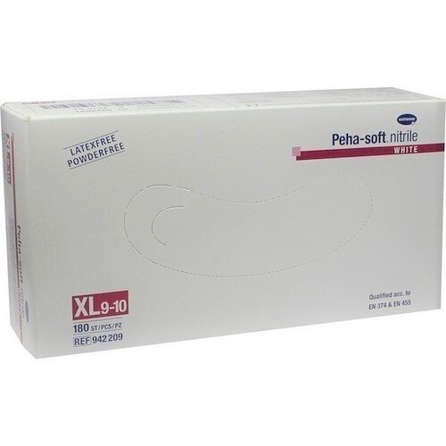 Manusi medicale, nitril, HARTMANN, alb, XL 180 buc