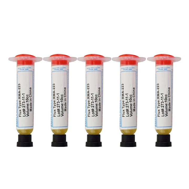 Set 5 bucati flux, pasta decapanta condensata RMA-223