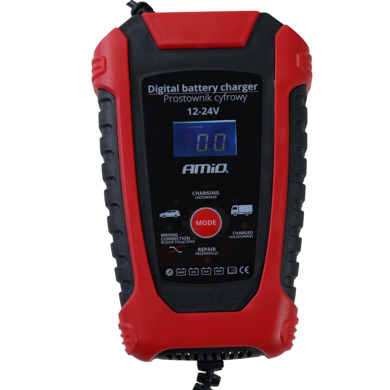 Redresor Amio Acumulator / Baterie, Automax, 12/24V 3A-6A