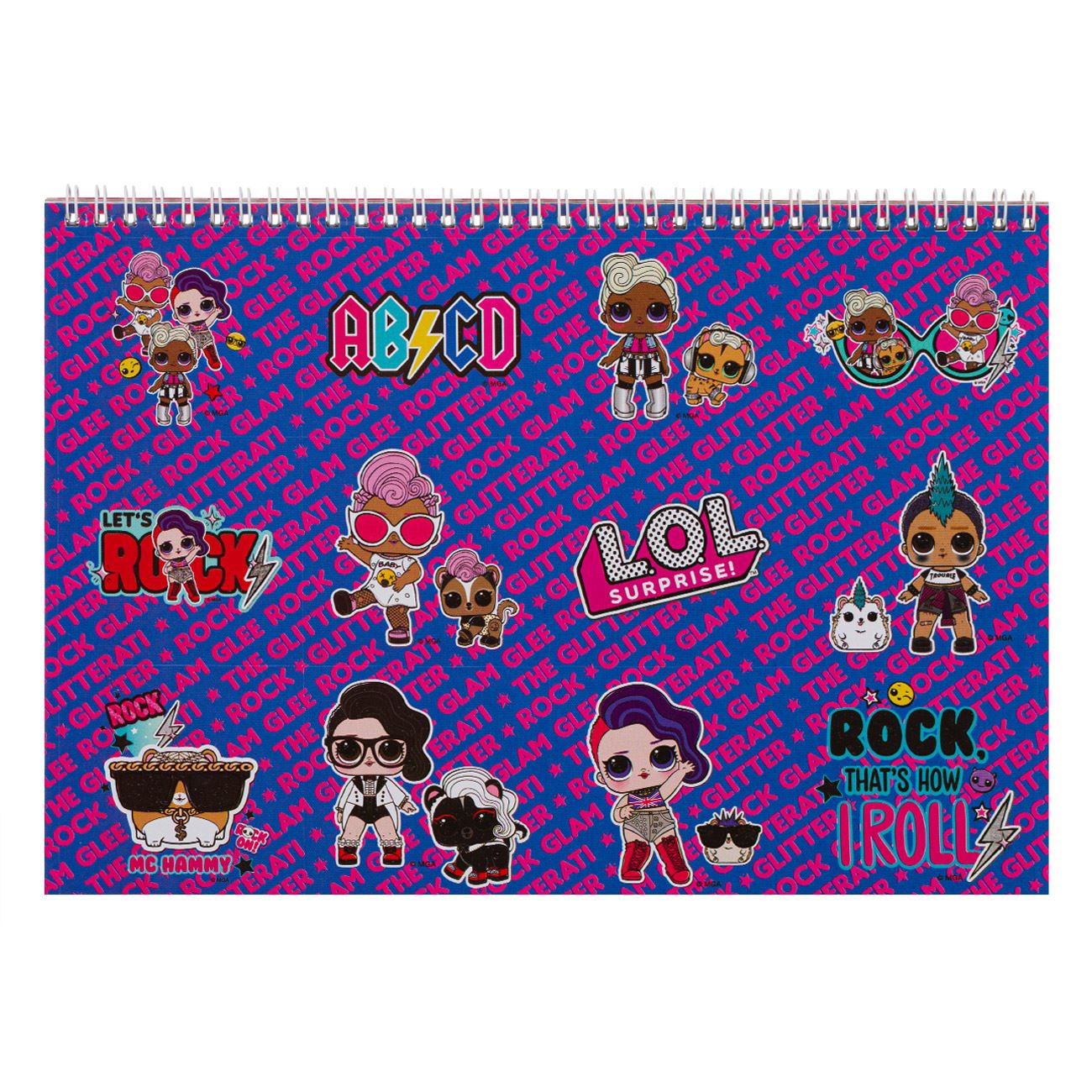 Bloc desen, Zola, coperta cu model LoL, cu autocolante , 40 file