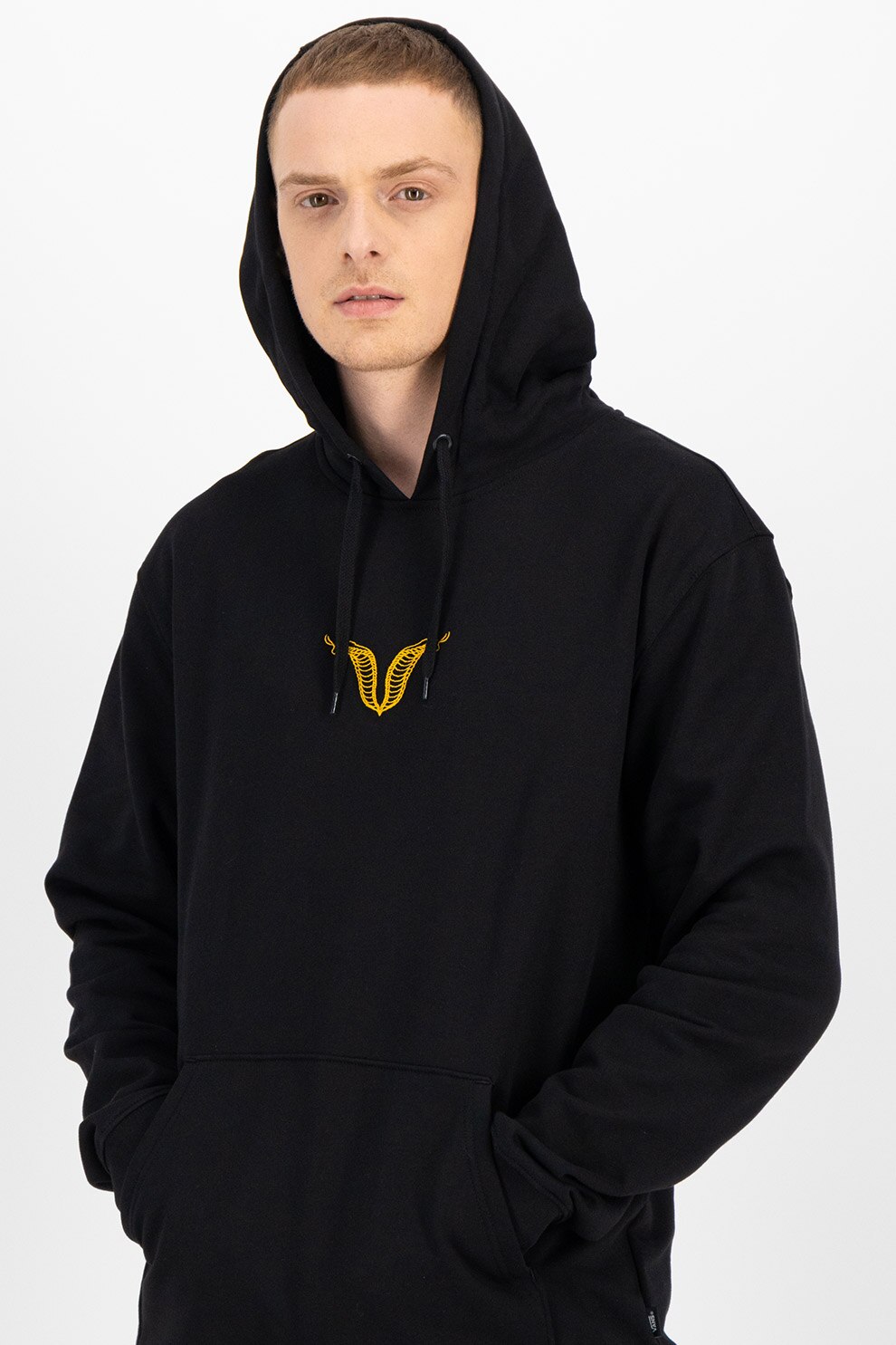 Vans, Hanorac cu imprimeu grafic Off The Wall, Negru