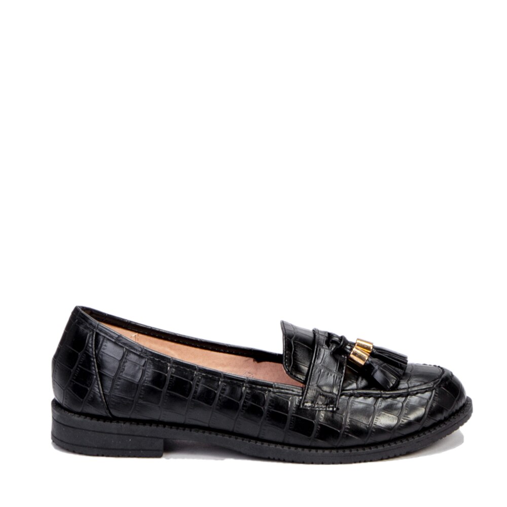 Mocasini dama Hines, Negru, Negru, 38