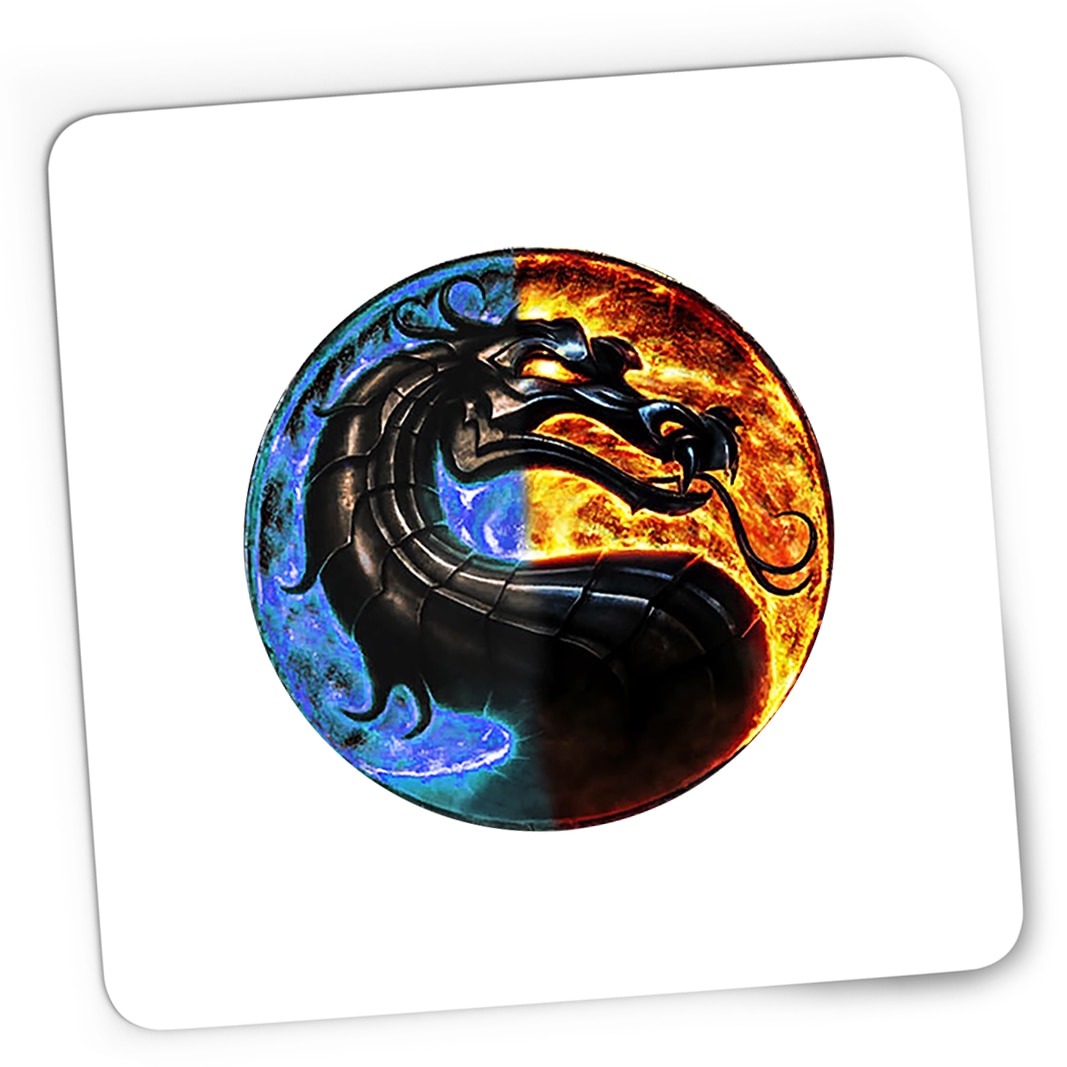 Подложка за мишка Gaming Mortal Kombat Yin Yang Emblem Raiden Dragon