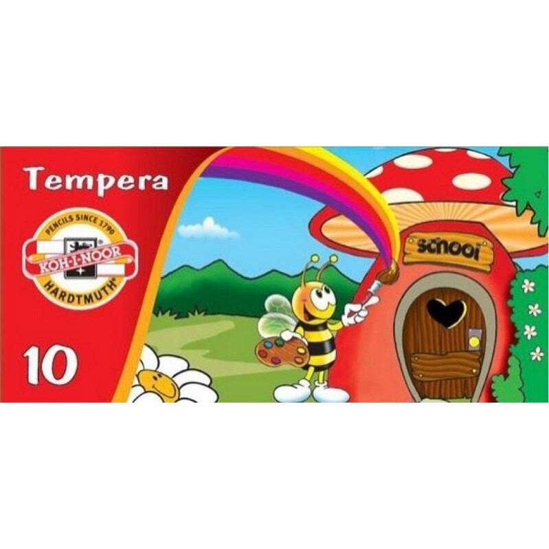 Set tempera 10 culori design bees - tub 10ml