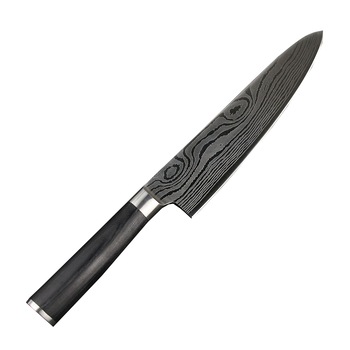 Cutit de bucatarie profesional, Otel inoxidabil, Continut ridicat de carbon, 200 mm Cutit de bucatarie profesional, Otel inoxidabil, Continut ridicat de carbon, 200 mm
