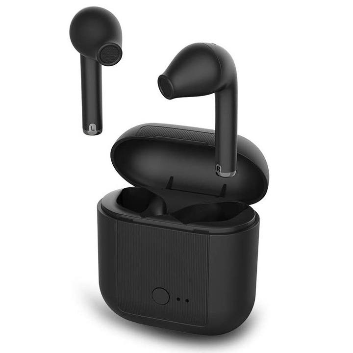 Gorsun GS-V9 vezeték nélküli fülhallgató, in-ear, Bluetooth 5.0+, vezeték nélküli töltőtok, mikrofon, gyorstöltés 2 óra, 160 óra készenlét, érintésvezérlés, HD hívás iOS Android, 3D sztereó basszus, dinamikus HIFI, fekete