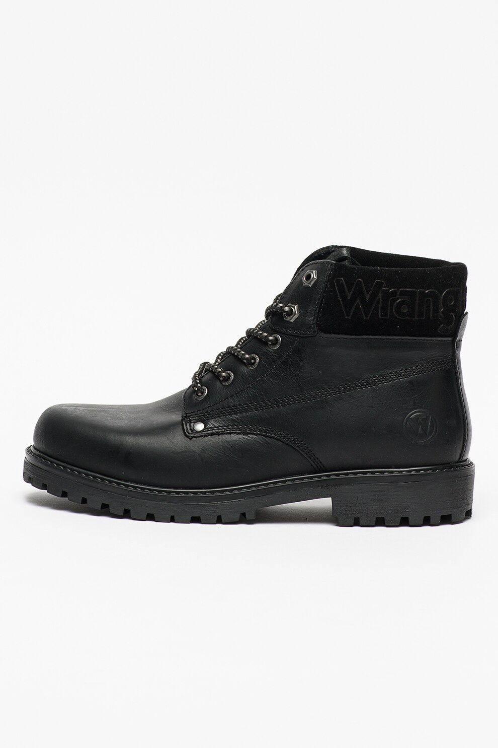Wrangler, Bocanci de piele si piele intoarsa Arch, Negru