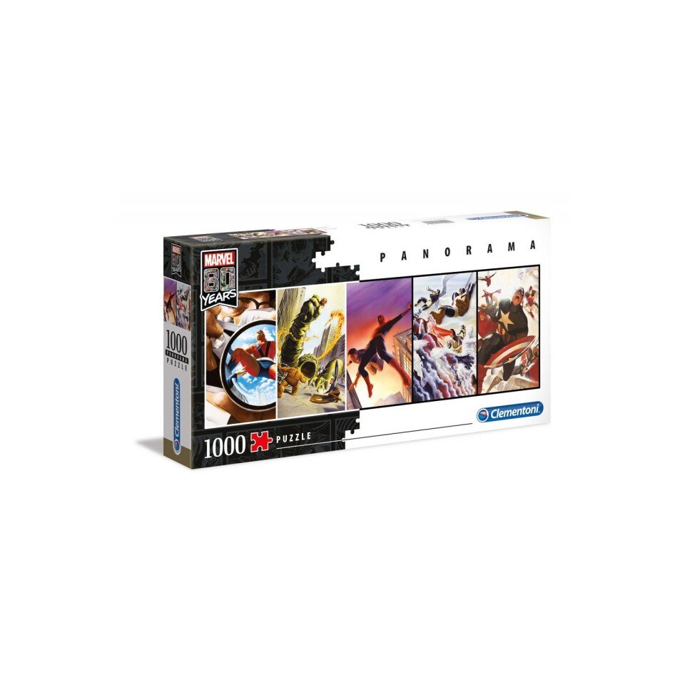Puzzle Marvel 80th Anniversary Panorama Characters , 1000 piese, Multicolor