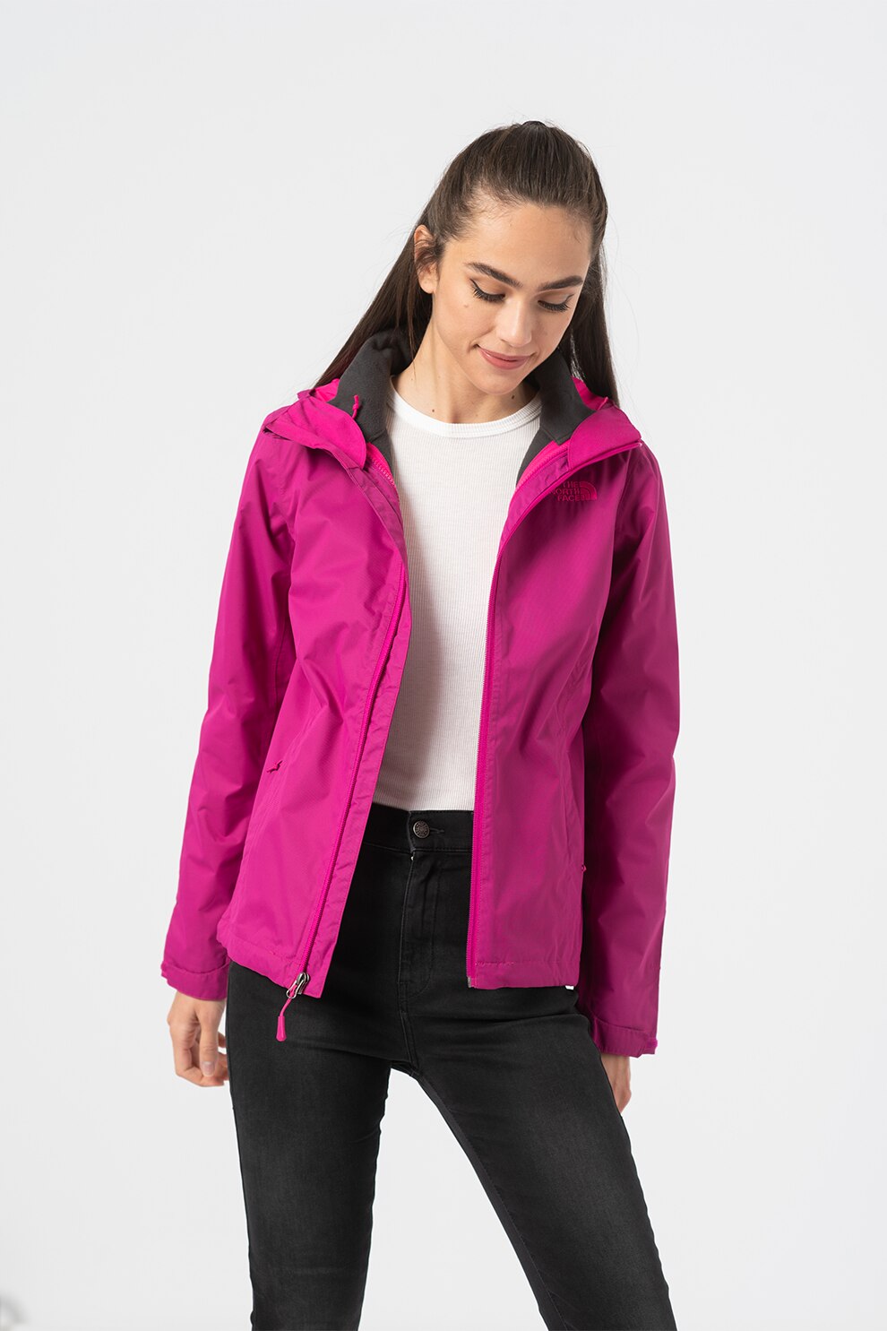 The North Face, Jacheta cu model 2in1 pentru trekking, Fucsia