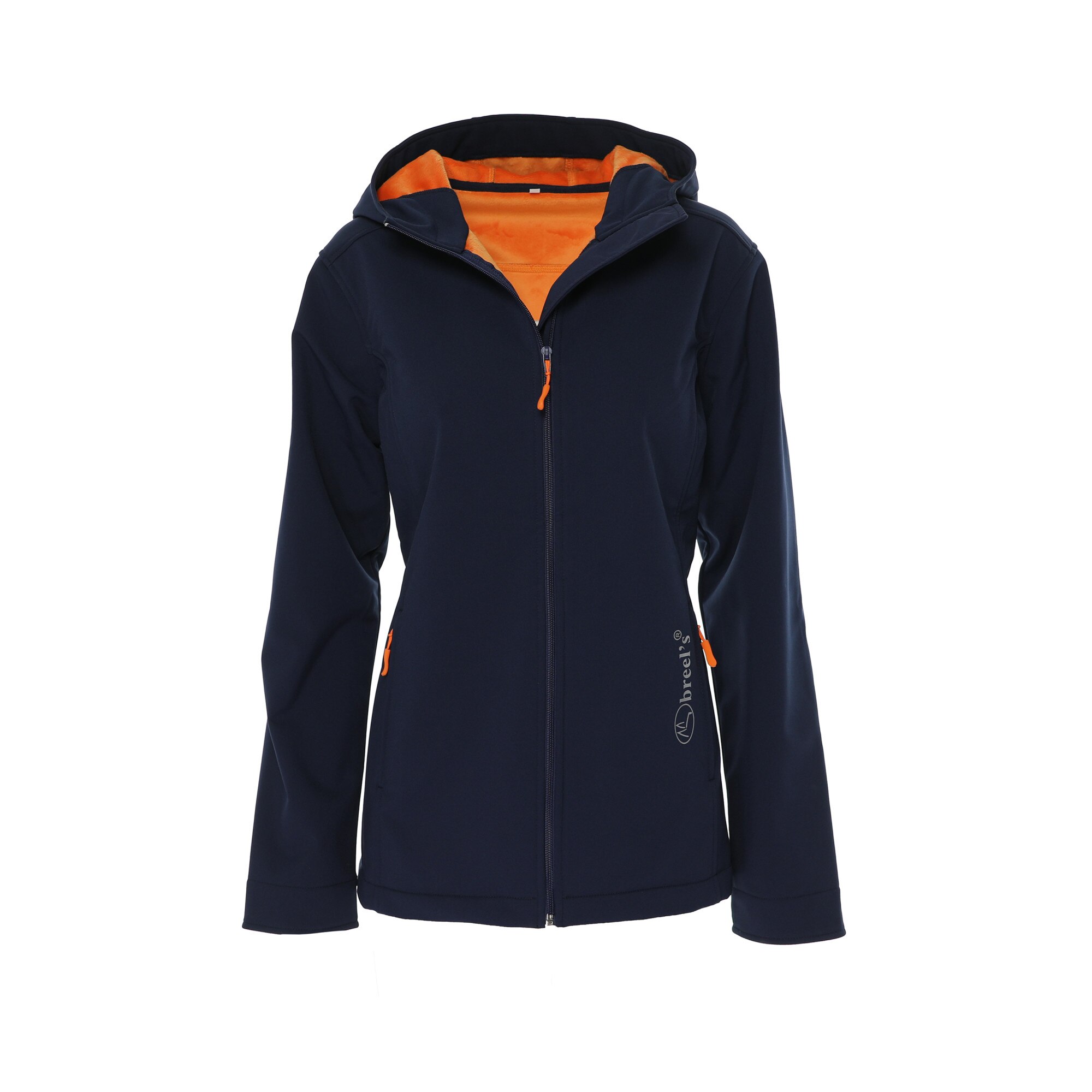 Jacheta softshell dama, Breel's 0286, Bleumarin/ Orange