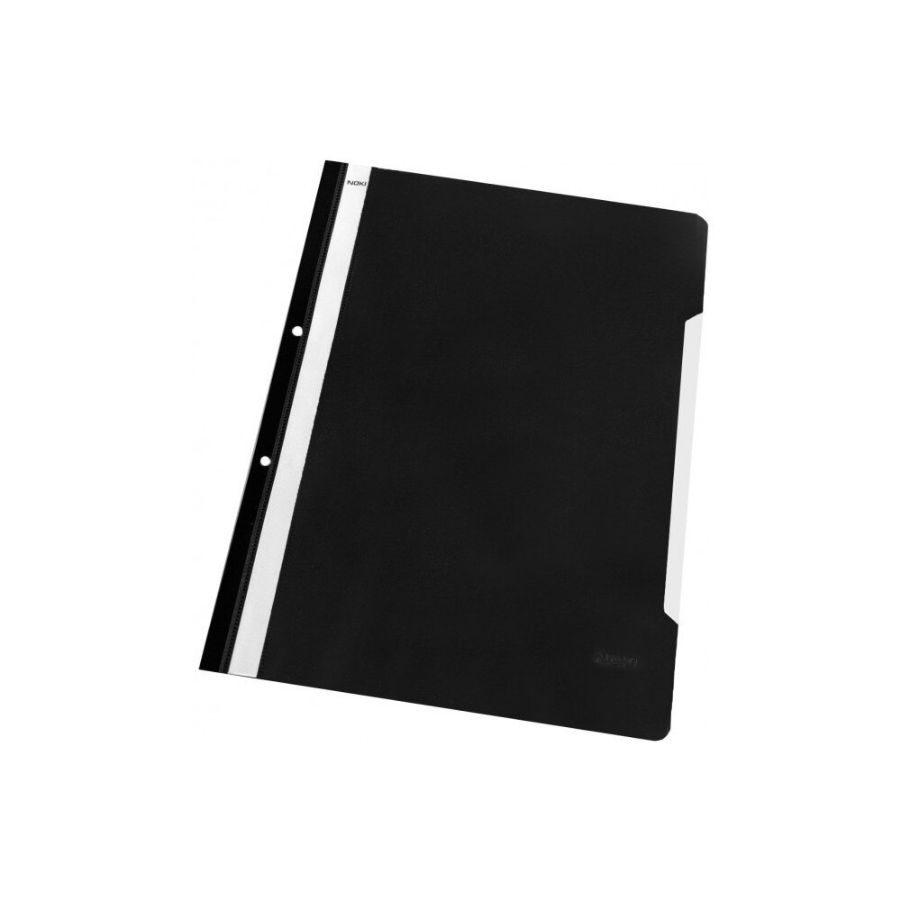 Set 50 dosare plastic A4, Globox, cu sina si gauri, negru