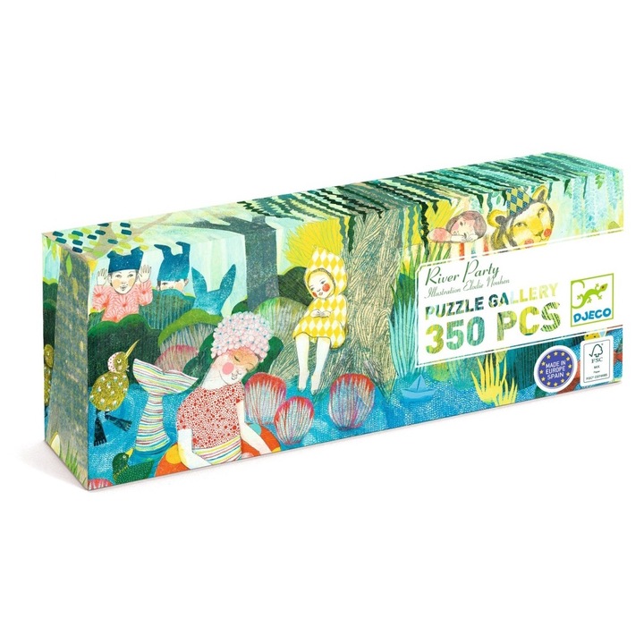 Puzzle Djeco 350 pcs, River party- petrecere la rau