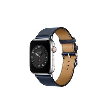 Curea piele Smartech compatibila Apple Watch versiune 1/2/3/4/5/6 (42/44mm) V8 Curea piele Smartech compatibila Apple Watch versiune 1/2/3/4/5/6 (42/44mm) V8
