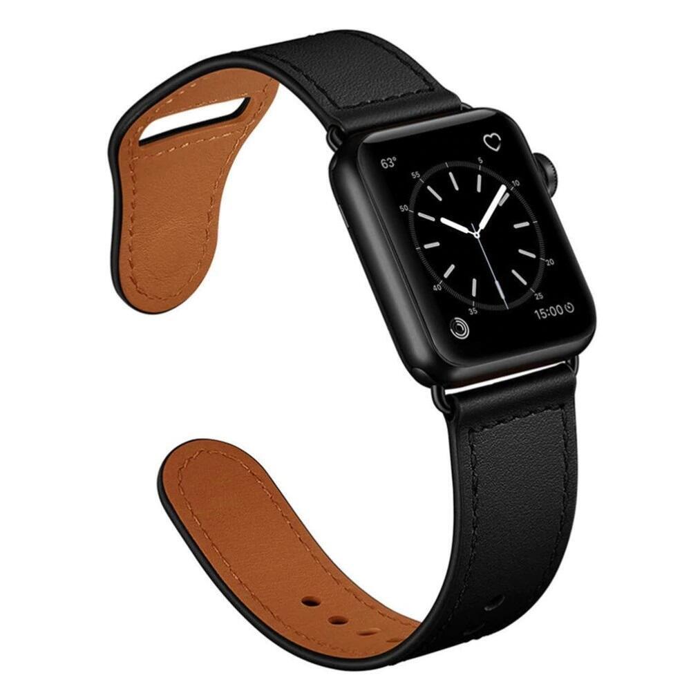 Curea piele Smartech compatibila Apple Watch versiune 1/2/3/4/5/6 (42/44mm) V9
