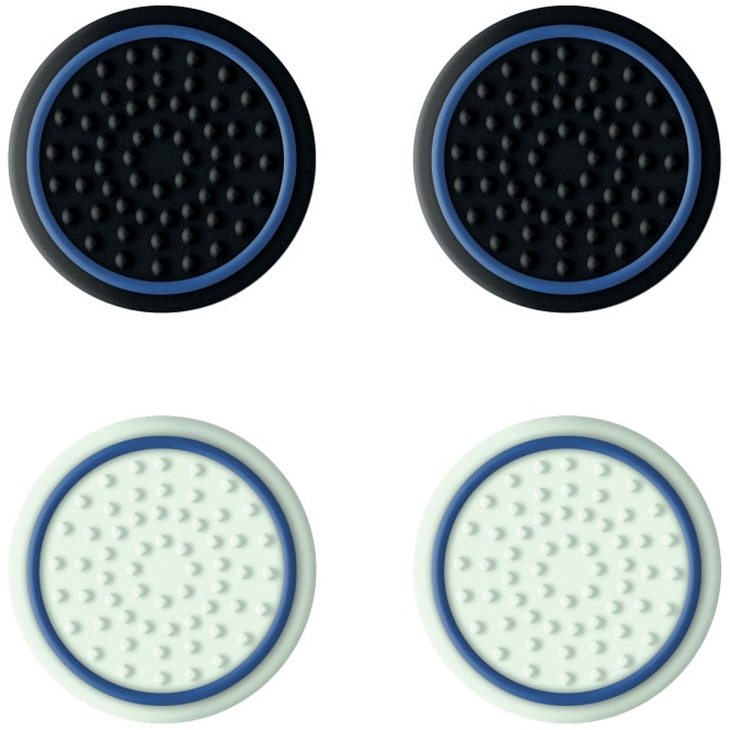 Set 4 Thumb Grips Trust GXT266, Silicon, Negru/Alb pentru PlayStation 5