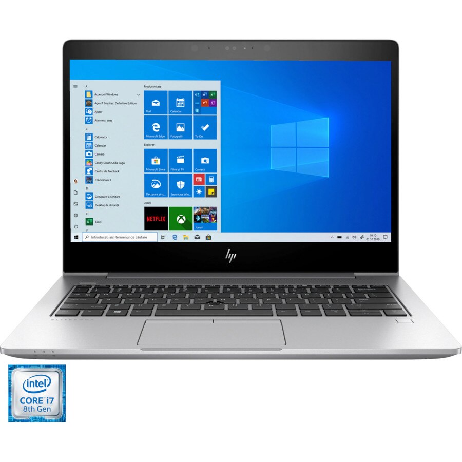 Laptop ultraportabil HP EliteBook 830 G6 cu procesor Intel® Core™ i7-8565U pana la 4.60 GHz Whiskey Lake, 13.3
