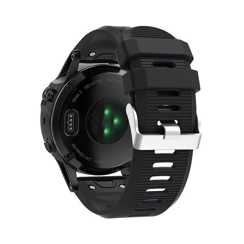 Curea Quick Release 26 mm pentru smartwatch Garmin Fenix 6X / 6x pro solar / 5x / 5x Puls / Fenix 3 / 3 HR / 3 sapphire / D2 Bravo / Quaitx3 / Descent Mk1, Negru
