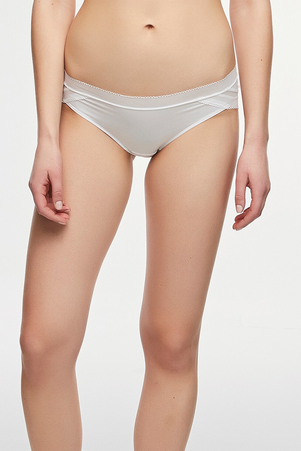 Penti, Chiloti cu talie medie, Alb