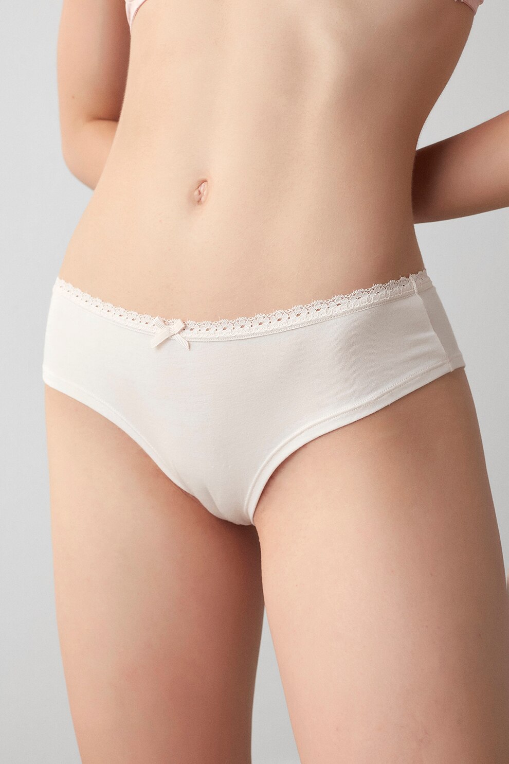 Penti, Chiloti hipster cu funda, Bej deschis, S