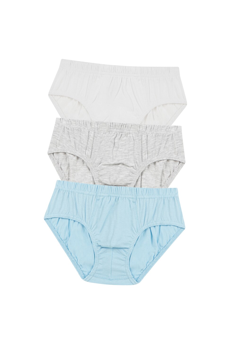 Penti, Set de chiloti - 3 perechi, ALbastru/Gri melange/Alb