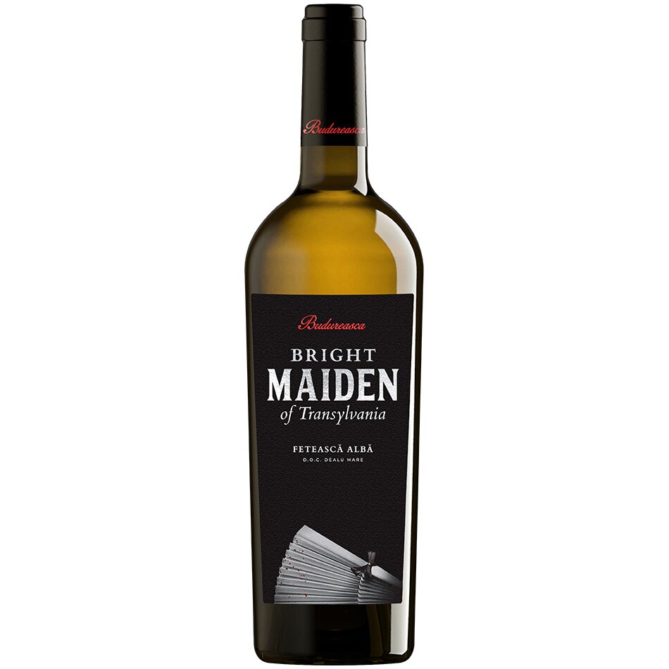 Vin Alb Budureasca Bright Maiden of Transilvania, Feteasca Alba, Sec, 0.75l