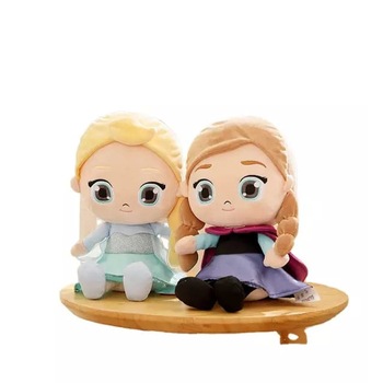 Set doua papusi din plus Frozen, Anna si Elsa 40 cm Set doua papusi din plus Frozen, Anna si Elsa 40 cm