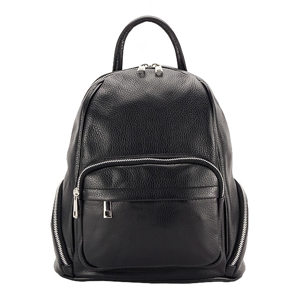Rucsac din piele naturala Carmen Negru